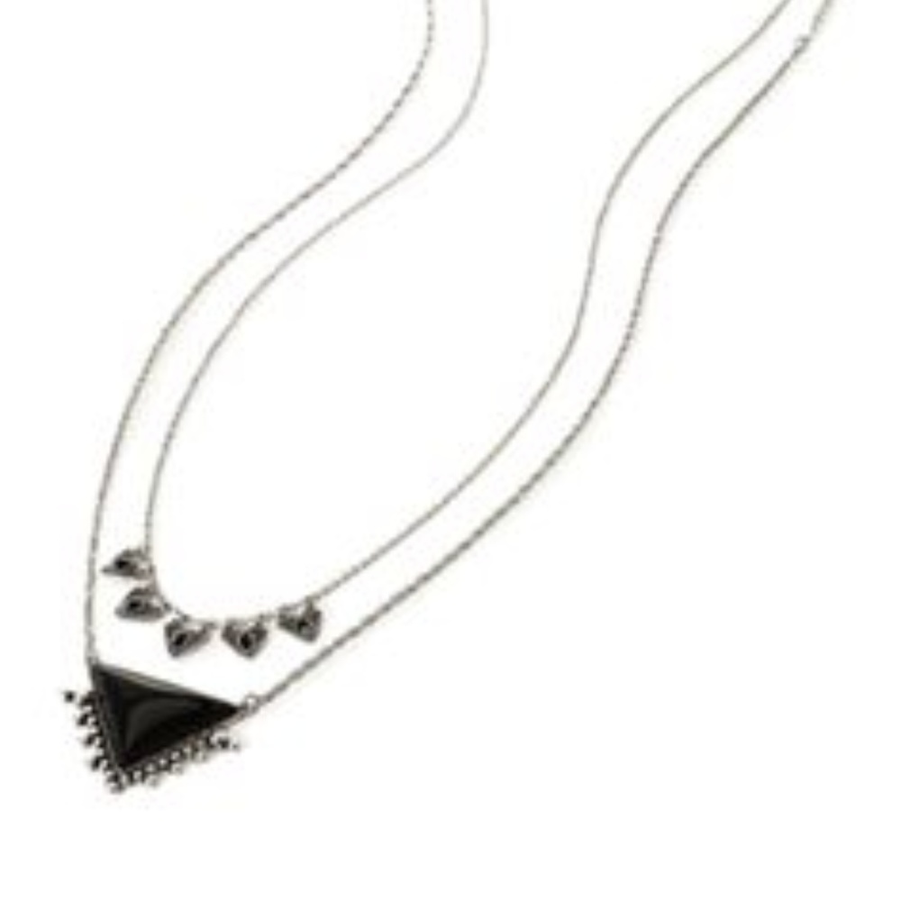 Triangle Pendant Necklace Set